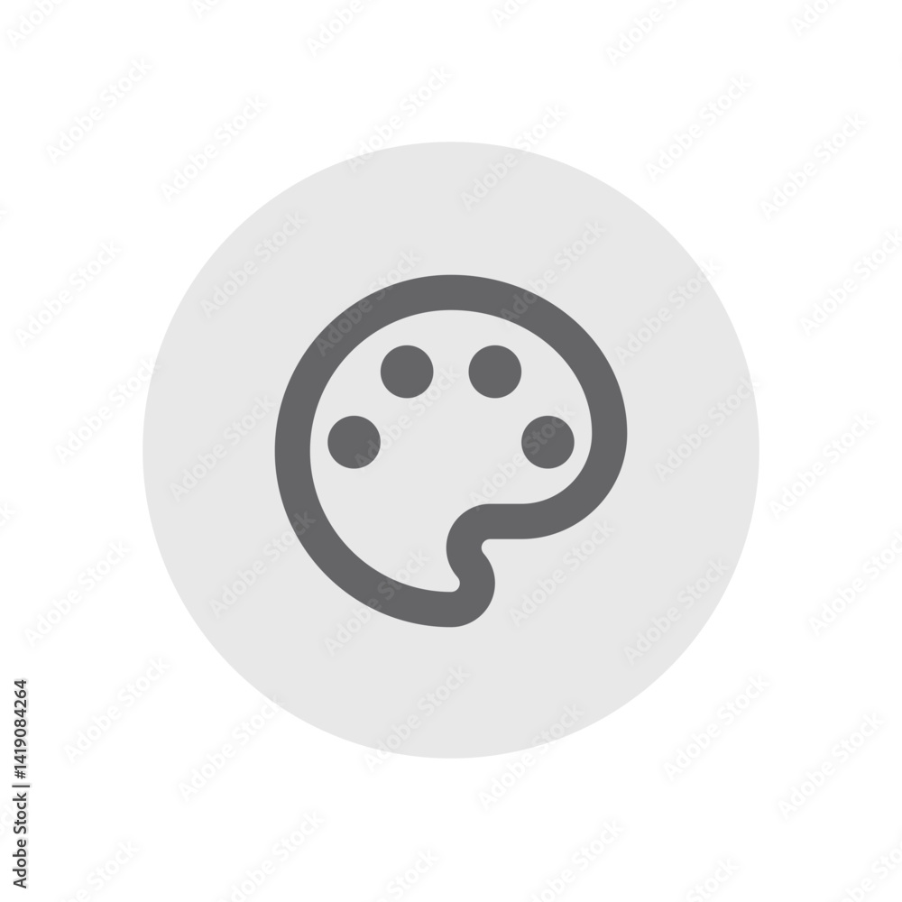 Color Lens Outlined Icon Color Lens Outlined Icon