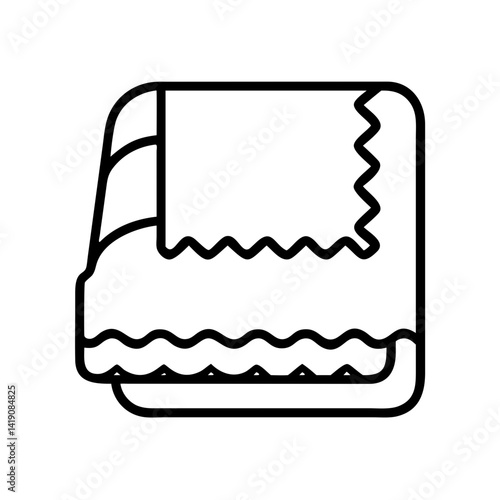 Folded towels icon vector illustration, clean bathroom towels, spa towels, fresh towels, hotel towels