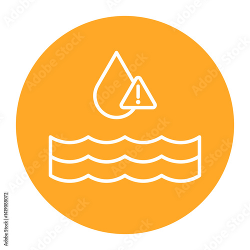 Contaminated Water Icon