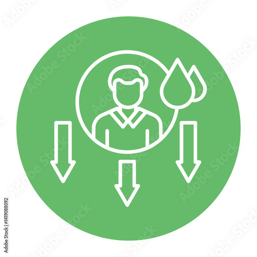Dehydration Icon