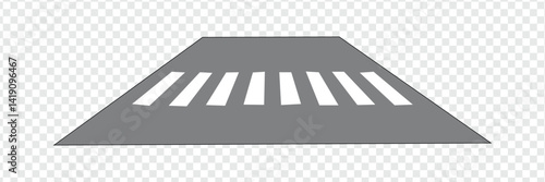 Crosswalk lines. pedestrian crossing icon. zebra crossing. vector illustration, crossover isolated on white background. Vector Illustration .EPS 10 .  
