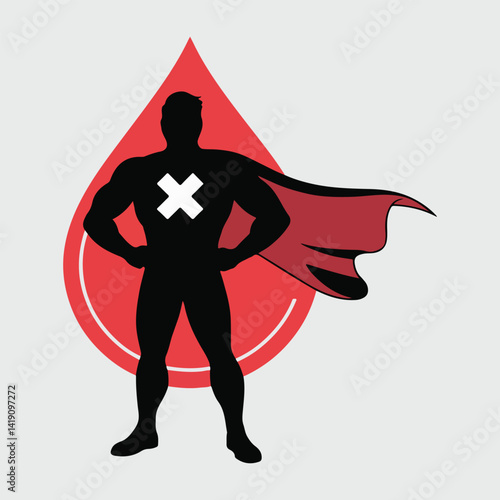 World Blood Donor Day Vector Bundle – Solid Color Flat Design – Red Cross Themes, Blood Bags, Hero Donors, Awareness Elements for Healthcare Posters, T-Shirts, Infographics, and Animated Concepts