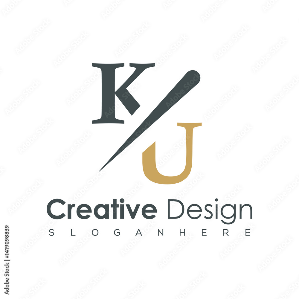 initial monogram logo with creative design. initial monogram logo with creative design.