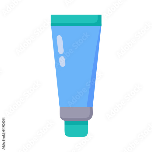 Illustration of a Blue and Green Tube on Black