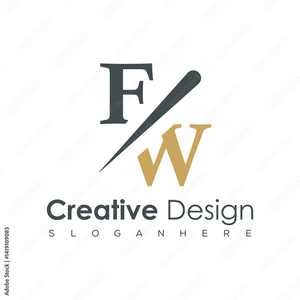initial monogram logo with creative design.
initial monogram logo with creative design.