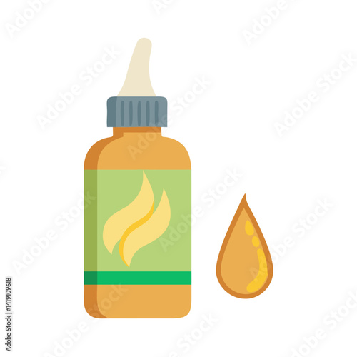  Modern Hair Treatment Oil Icon Design