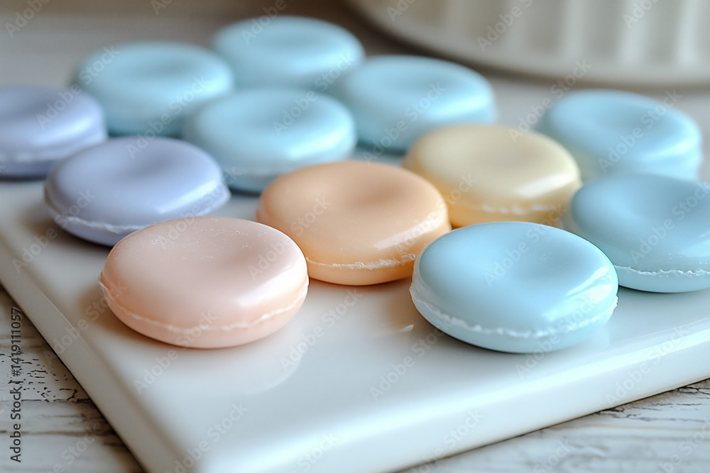 pastel candies white ceramic scatter pastel candies white ceramic scatter