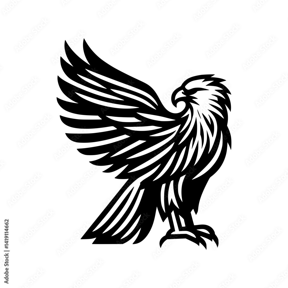 Naklejka premium eagle with wings