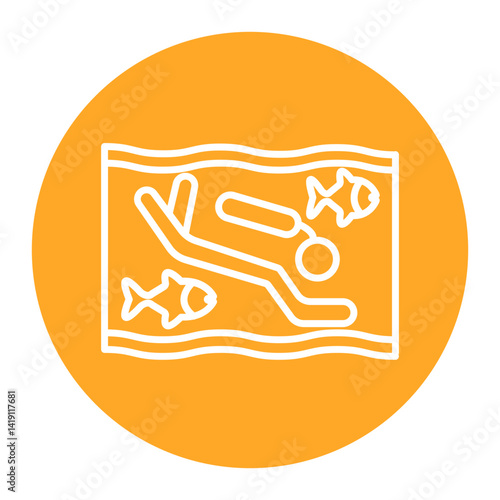 Deep Diving Icon