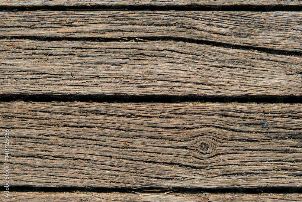 Horizontal weathered wooden planks with visible grain and texture, showcasing natural aging and rustic charm. Horizontal weathered wooden planks with visible grain and texture, showcasing natural aging and rustic charm.