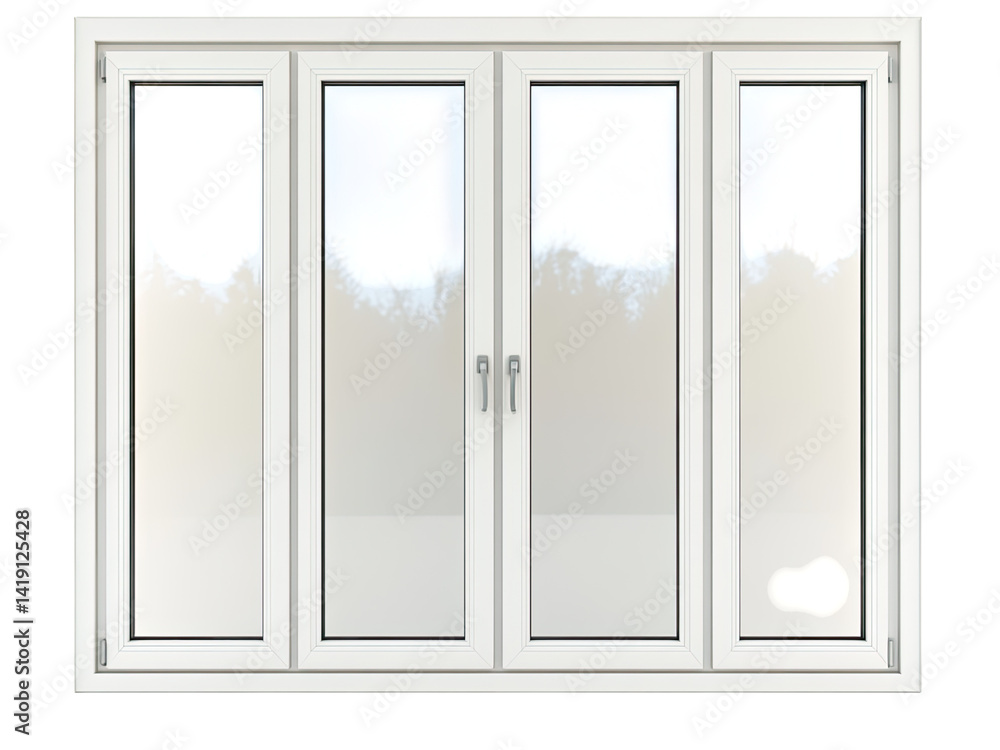 Elegant White Multi-Pane French Door Window for Modern Homes Elegant White Multi-Pane French Door Window for Modern Homes