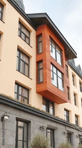 Modern Building Exterior  Sustainable Design  Architectural Detail  Glass Facade  Luxury A