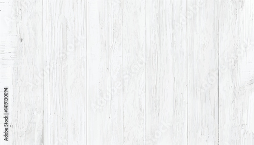White wood wall. Wood white texture and background. Old wooden plank painted in white color. Natural white wood texture. 