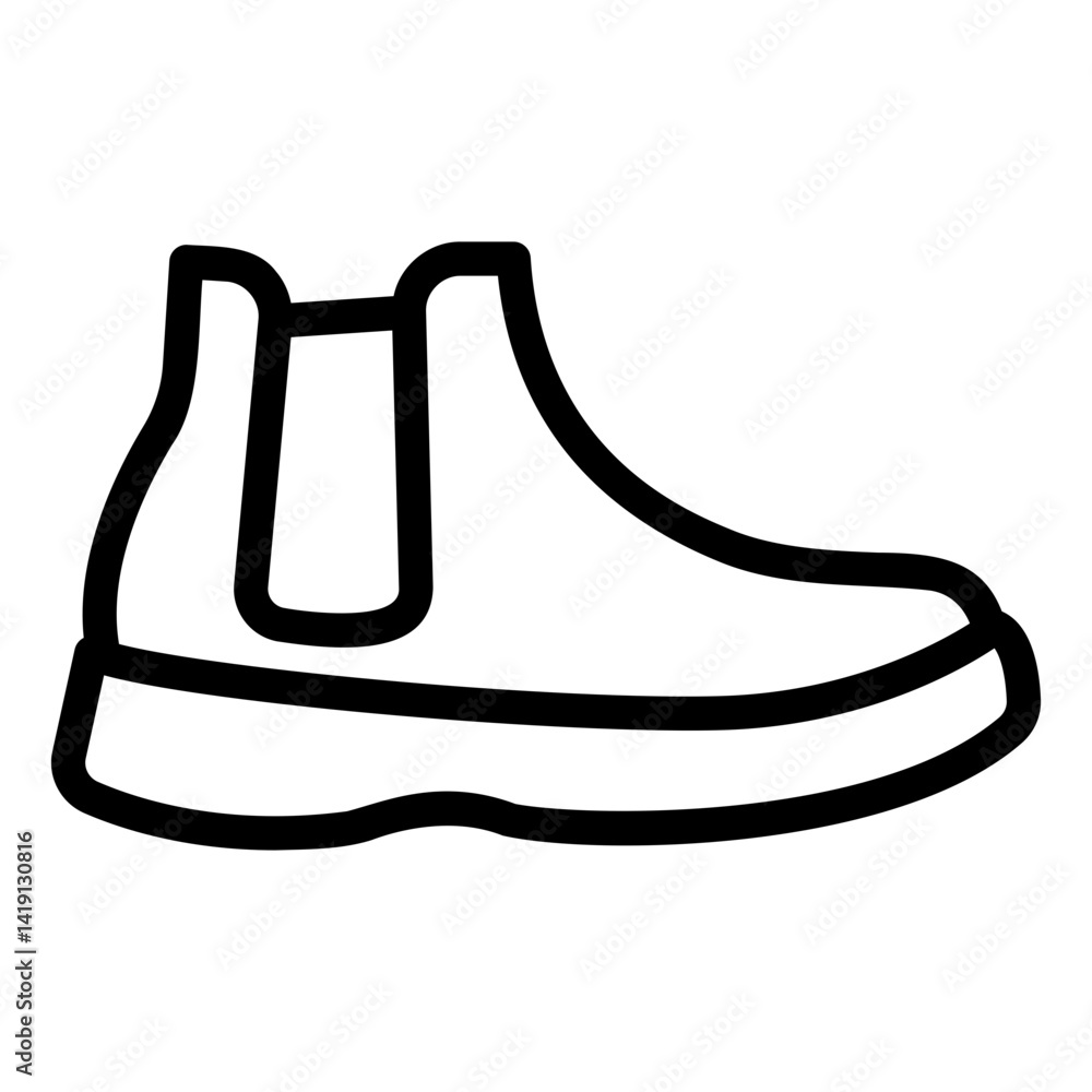 ankle boots Line Icon ankle boots Line Icon