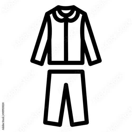 pajamas Line Icon