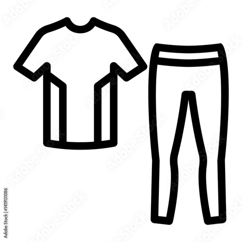 sportswear Line Icon