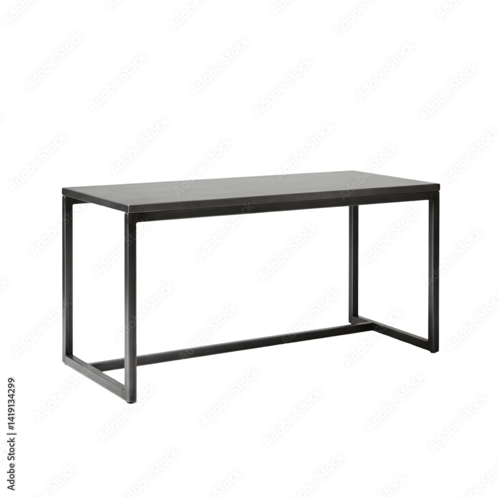 Metal Table Design: Modern Table with a Transparent Background Metal Table Design: Modern Table with a Transparent Background
