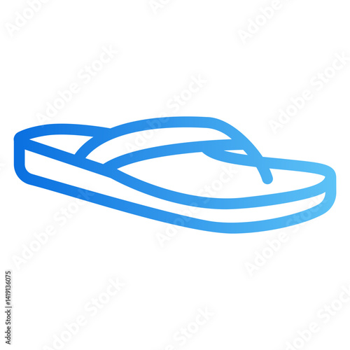 flip flop Gradient icon