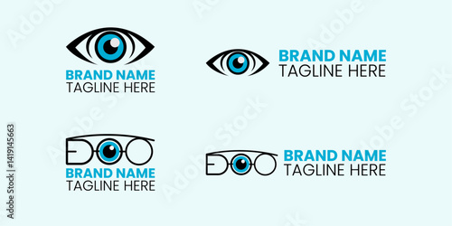 Modern and Elegant Optical Logo Designs – Eye & Glasses Branding Concepts for Vision Businesses