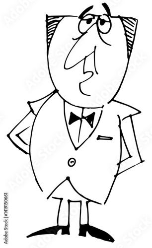 Cartoon Butler
