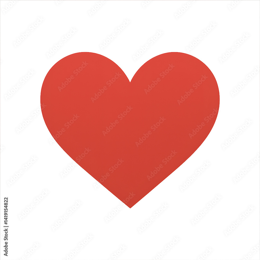 red heart isolated on white red heart isolated on white