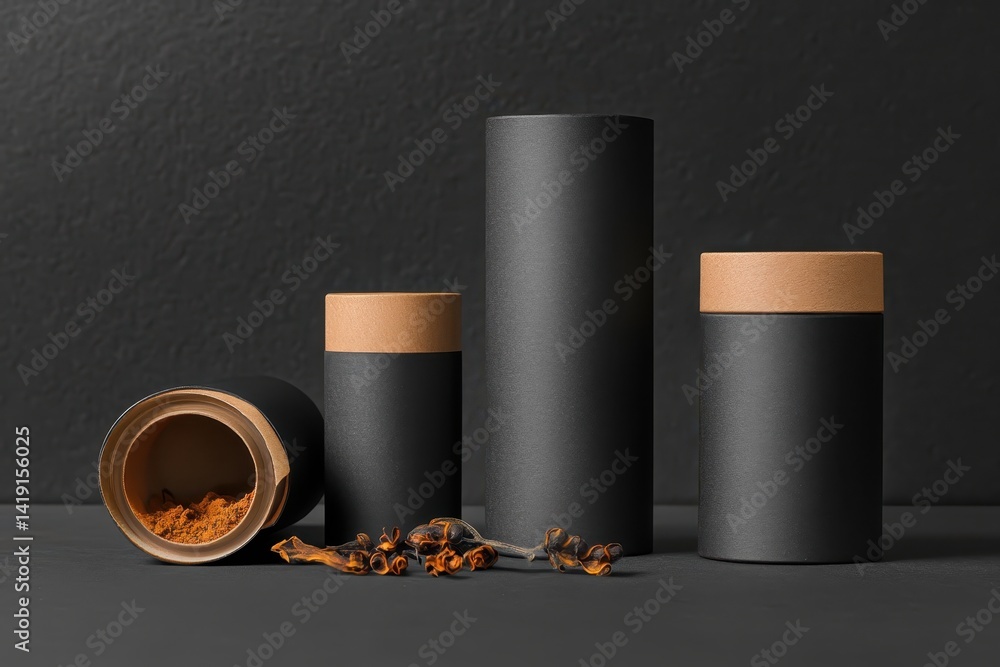 Mockup product packaging tube container design Mockup product packaging tube container design