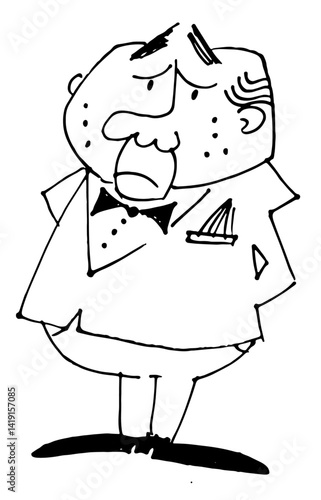 Cartoon Waiter