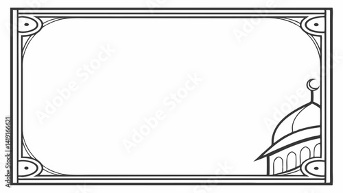 vintage frame with clipping path