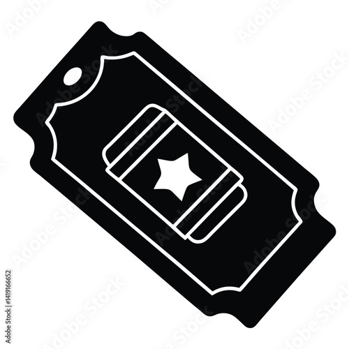 isolated police parking ticket on white background