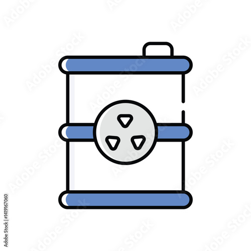 Waste Barrel  Vector icon