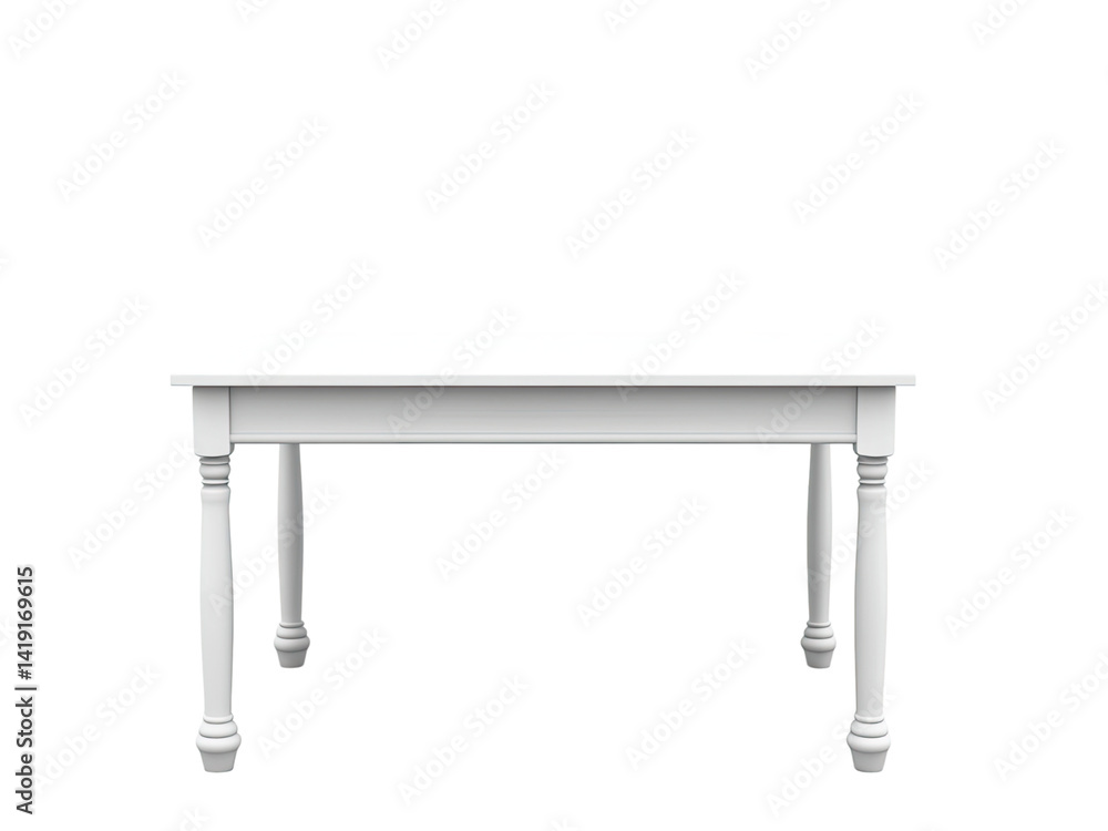 Elegant White Farmhouse Dining Table Rectangular Design for Kitchen or Dining Room Elegant White Farmhouse Dining Table Rectangular Design for Kitchen or Dining Room