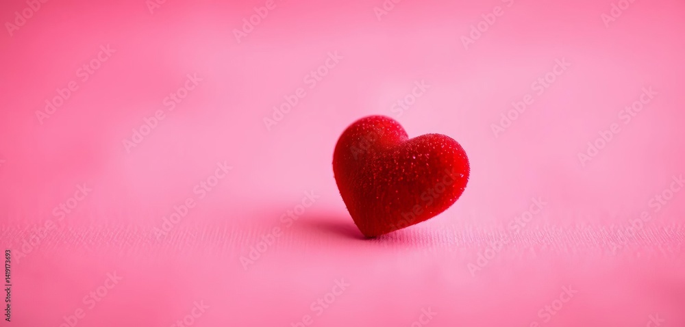 Soft focus, two red velvet hearts on pink background, blur, february Soft focus, two red velvet hearts on pink background, blur, february
