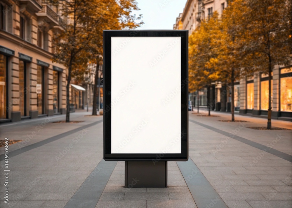 Mockup or white promotion Paper poster displayed, blank paper generative ai Mockup or white promotion Paper poster displayed, blank paper generative ai