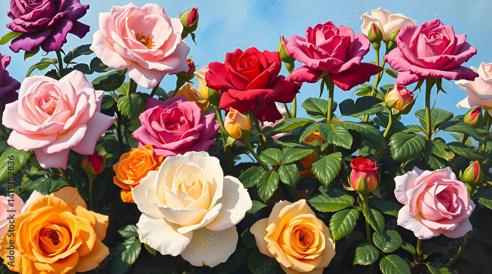 National Rose Month, June, Rose June Birth Flower, National Red Rose Day, Generative Ai National Rose Month, June, Rose June Birth Flower, National Red Rose Day, Generative Ai