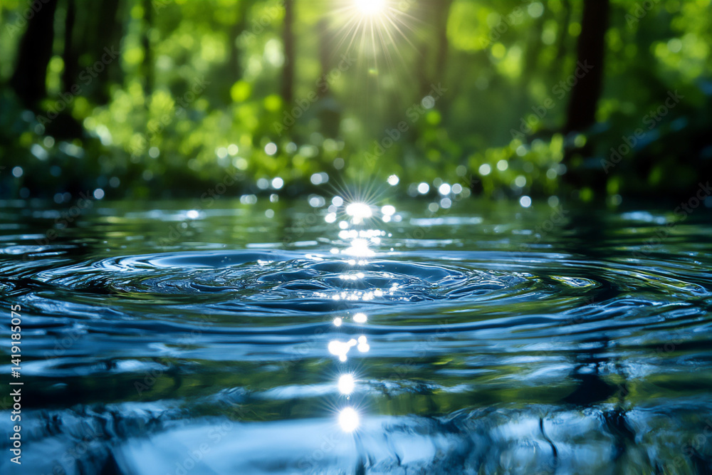 water ripples lens flare sunlight water ripples lens flare sunlight
