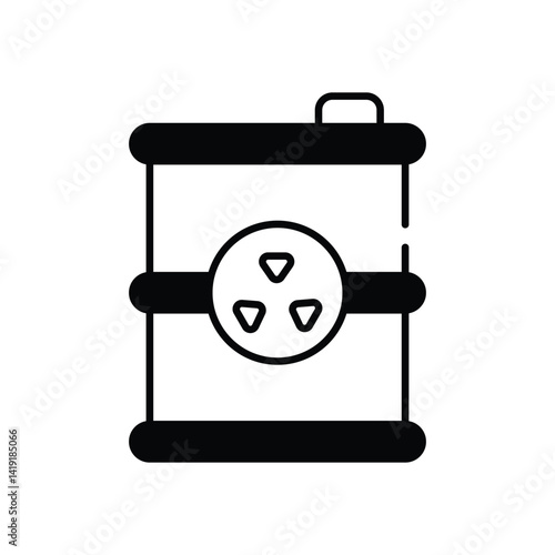 Waste Barrel  Vector icon