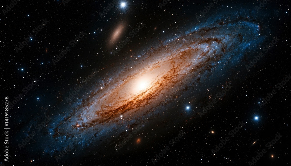 Obraz premium Spiral galaxy in the cosmos (1)