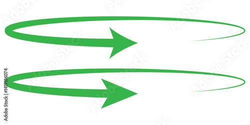 rotating arrow vector icon for 360 degrees clockwise icon for apps and website	