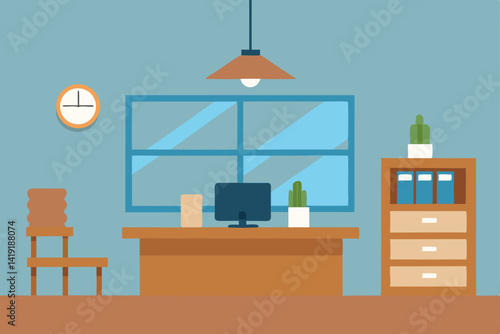 office interior vector background
