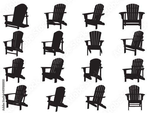 ADIRONDACK CHAIRS SILHOUETTE