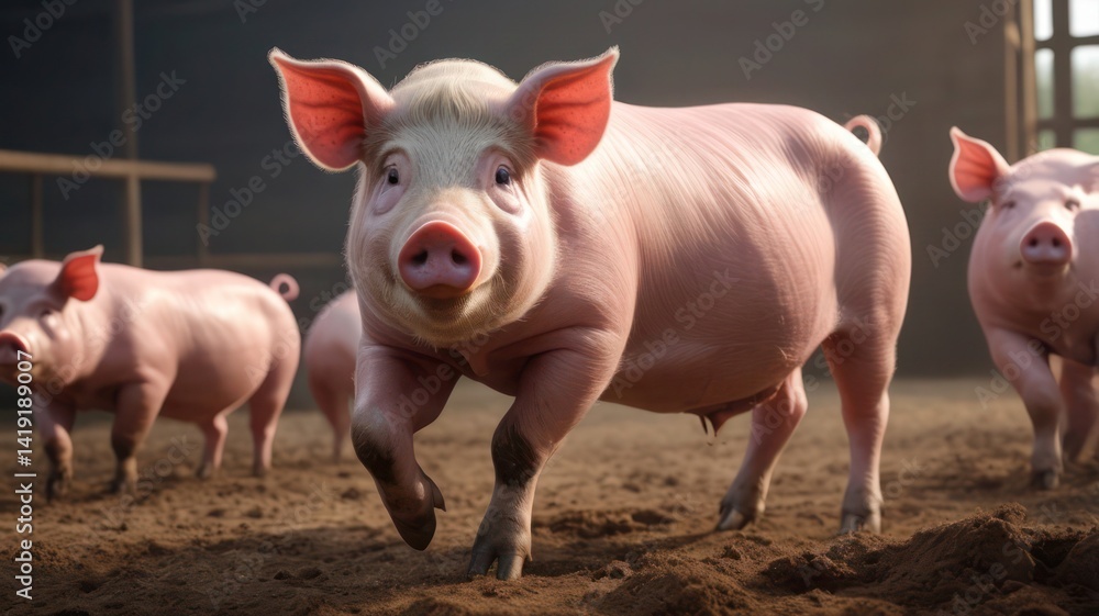 pigs in a farm pigs in a farm