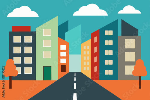 vector illustration of city