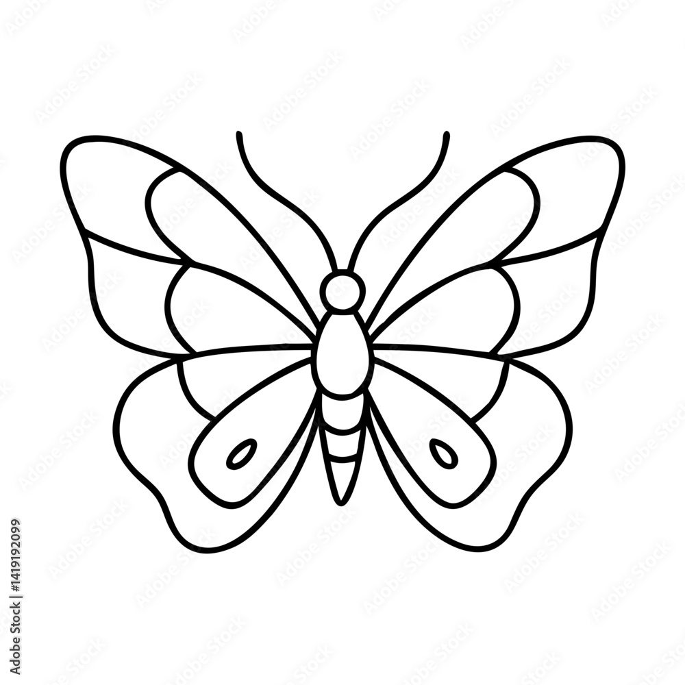 butterfly icon, butterfly line art - simple line art of butterfly, perfect for butterfly logos and icons butterfly icon, butterfly line art - simple line art of butterfly, perfect for butterfly logos and icons