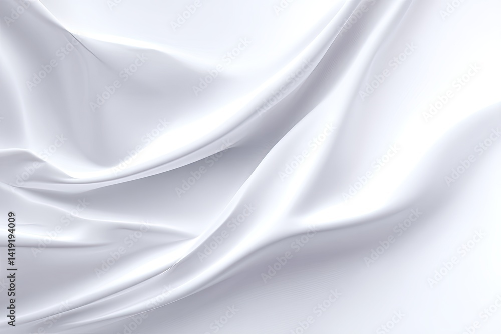 Smooth, flowing fabric drapes Smooth, flowing fabric drapes