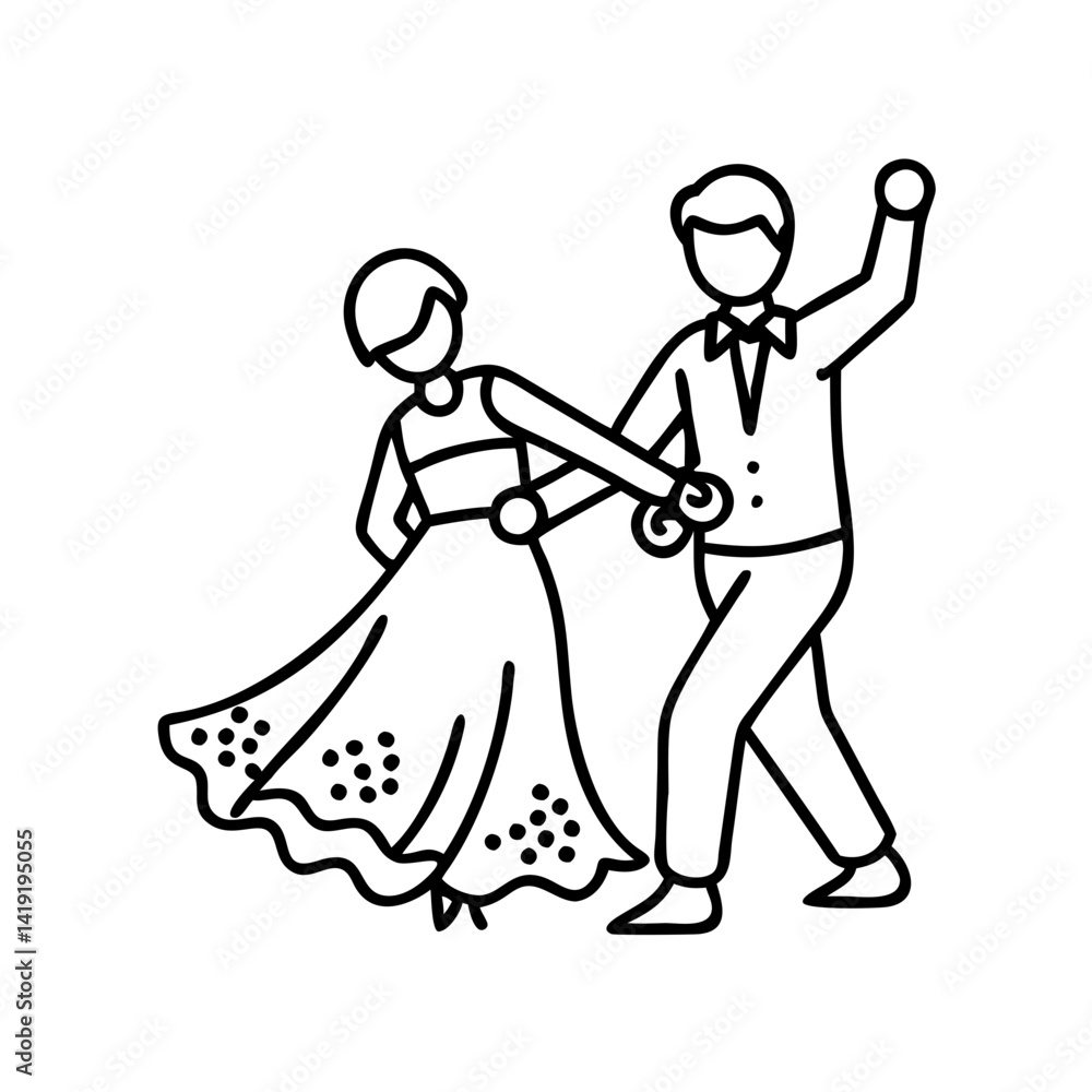 classic ballroom scene icon, classic ballroom scene line art - simple line art of classic ballroom scene, perfect for classic ballroom scene logos and icons classic ballroom scene icon, classic ballroom scene line art - simple line art of classic ballroom scene, perfect for classic ballroom scene logos and icons
