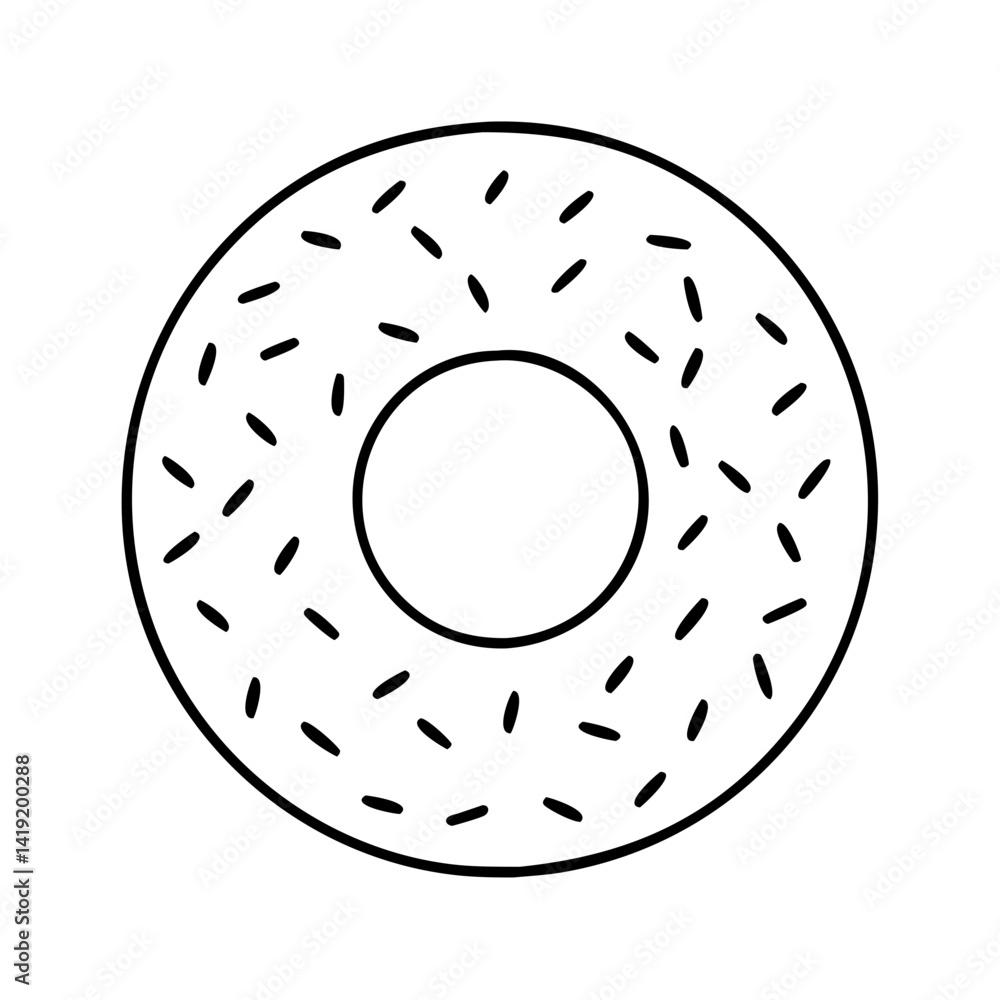 doughnut with sprinkles icon, doughnut with sprinkles line art - simple line art of doughnut with sprinkles, perfect for doughnut with sprinkles logos and icons doughnut with sprinkles icon, doughnut with sprinkles line art - simple line art of doughnut with sprinkles, perfect for doughnut with sprinkles logos and icons
