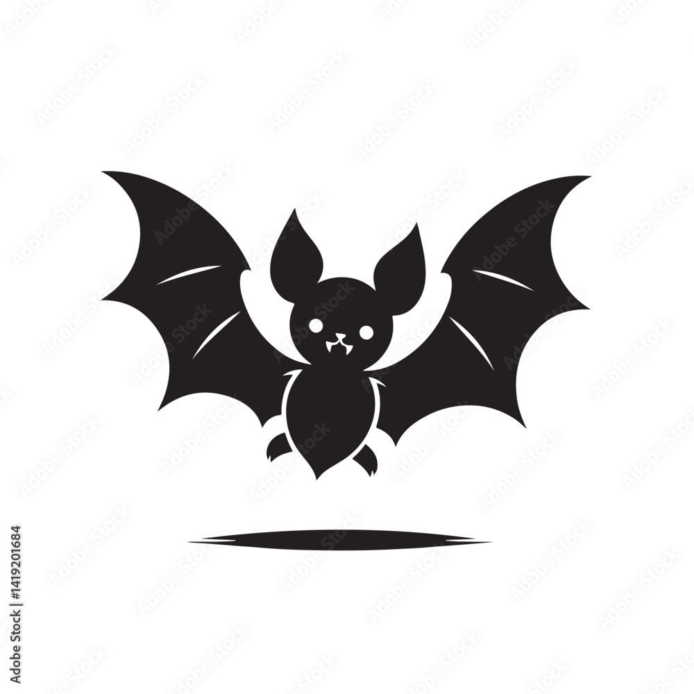Obraz premium Halloween bat vector icon