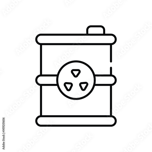 Waste Barrel  Vector icon