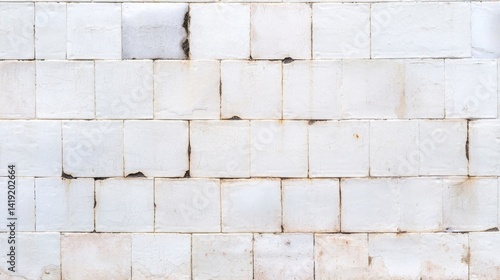 Wallpaper Mural Damp Bathroom Wall Texture Featuring White Tiles with Black Mold and Water Stains Torontodigital.ca