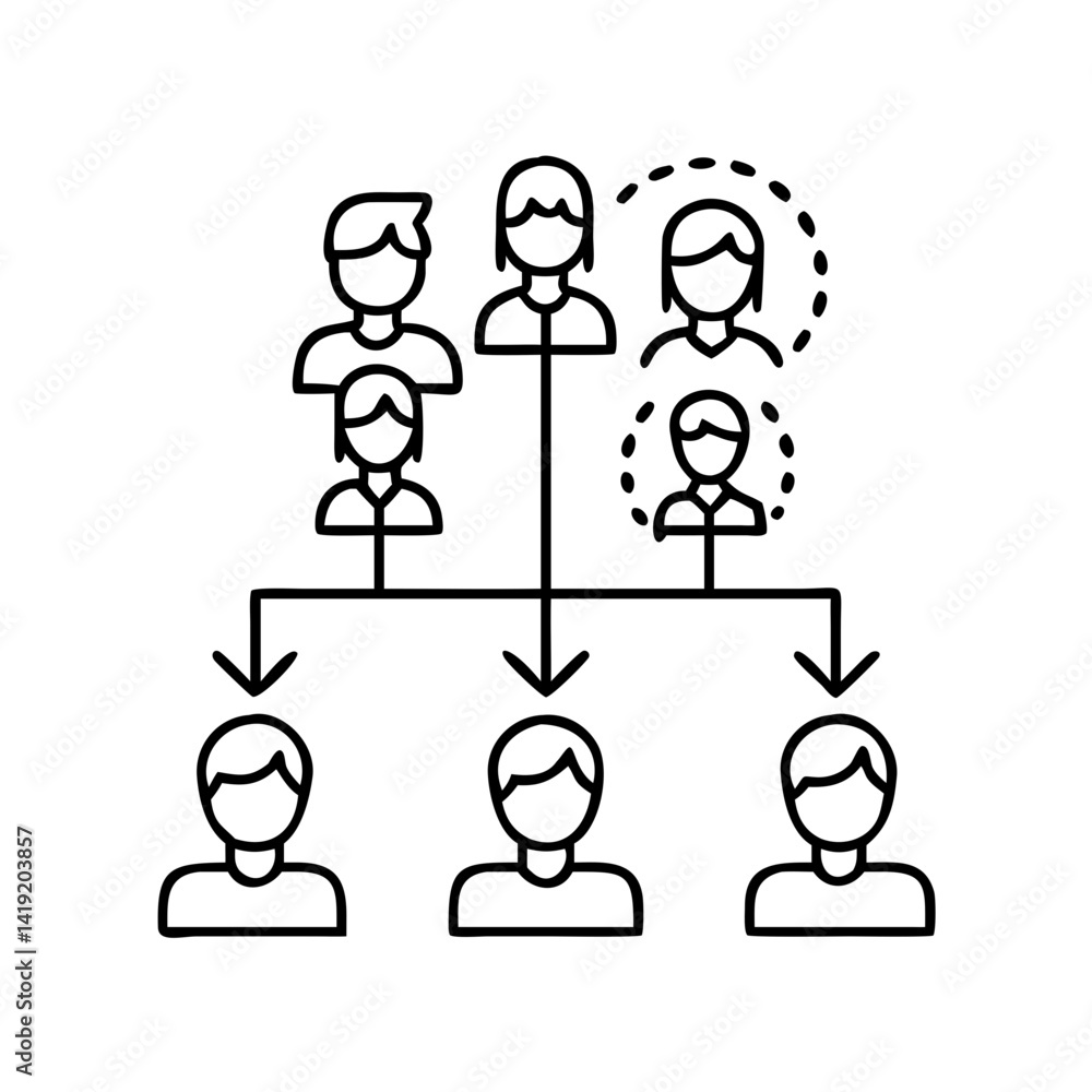 family tree icon, family tree line art - simple line art of family tree, perfect for family tree logos and icons family tree icon, family tree line art - simple line art of family tree, perfect for family tree logos and icons